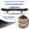 ChromeWheels 31 inch Skateboard Complete Skateboards Double Kick Skate Board 7 Layer Canadian Maple Deck Skateboard for Kids and Beginners view 2