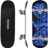 ChromeWheels 31 inch Skateboard Double Kick Skate Board Cruiser Longboard 8 Layer Maple Deck Skateboards for Kids and Beginners view 1