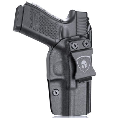 WARRIORLAND IWB Kydex Holster Custom Fit: Glock 17/19/19X/44/45 Gen 3 4 5 & Glock 23/32 Gen 3 4 Pistol, Concealed Carry Holster G17 G19 G19X G23 G32 G44 G45, Adj. Cant & Retention, Right Hand
