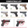 WARRIORLAND IWB Kydex Holster Custom Fit: Glock 17/19/19X/44/45 Gen 3 4 5 & Glock 23/32 Gen 3 4 Pistol, Concealed Carry Holster G17 G19 G19X G23 G32 G44 G45, Adj. Cant & Retention, Right Hand view 2