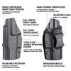 WARRIORLAND IWB Kydex Holster Custom Fit: Glock 17/19/19X/44/45 Gen 3 4 5 & Glock 23/32 Gen 3 4 Pistol, Concealed Carry Holster G17 G19 G19X G23 G32 G44 G45, Adj. Cant & Retention, Right Hand view 3