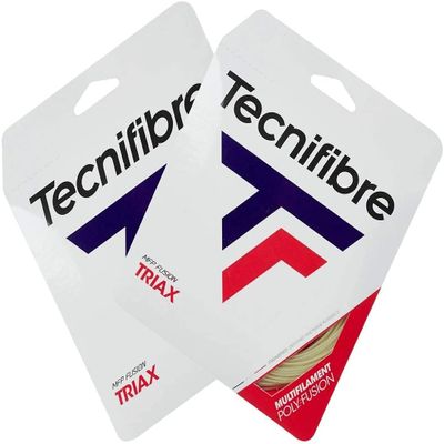 Tecnifibre Triax Tennis String - 2 packs - Choice of Gauge - A poly multi-filament string (16g / 1.33)