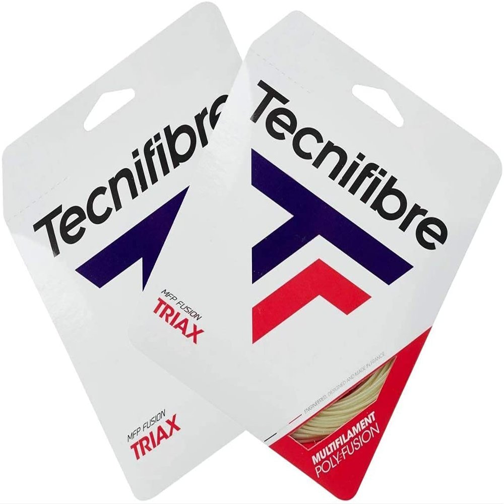 Tecnifibre Triax Tennis String - 2 packs - Choice of Gauge - A poly multi-filament string (16g / 1.33)
