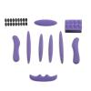 PAXLamb Helmet Padding Kit 27PCS Bicycle Replacement Universal Foam Pads Set Helmet Cushions for Bike Cycling Motorcycle Helmet (Purple) view 1