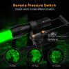 WINDFIRE Green Light LED Flashlight Super Bright Zoomable Waterproof Outdoor Tactical Hunting Flashlight Set with Pressure Switch, Picatiny Mount for Hog Coyote Varmint Hunter view 2