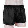 Lejafay Men's Shiny Loose Satin Boxer Shorts Sissy Panties Gay Underwear Short Pants Black Medium view 3