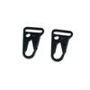 Coshar 20Pcs Zinc Alloy Enlarged Mouth Clip Sling Clasp Hooks 1-Inch for keychain Snap Hooks Outdoor Backpack, Black view 2