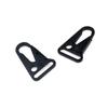 Coshar 20Pcs Zinc Alloy Enlarged Mouth Clip Sling Clasp Hooks 1-Inch for keychain Snap Hooks Outdoor Backpack, Black view 3