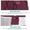 maamgic Mens Swim Trunks 5" with Mesh Lining Quick Dry Bathing Suits for Men Swim Shorts Swimwear Nylon Burgundy X-Large view 4