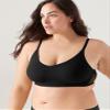 True & Co womens True Body Lift Triangle Adjustable Strap Bra, Black Mesh, XS 30C-D 32A-B US view 3