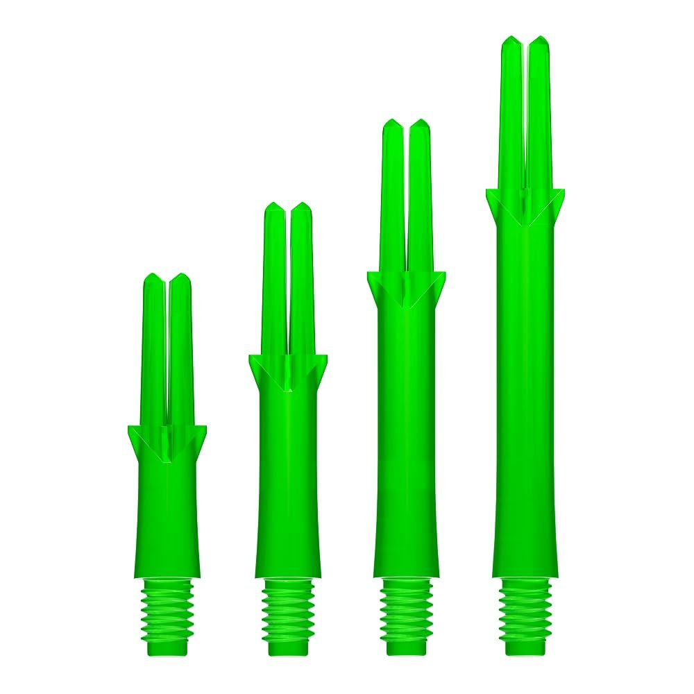 LSTYLE Dart Shafts | Green | Extra Short 130 | 1 Set (3 Shafts) | for Soft Tip & Steel Tip Darts
