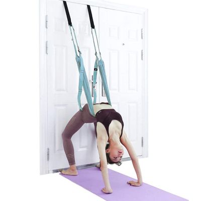 Yoga Fitness Stretching Strap, Adjustable Leg Stretcher Back Bend Assist Trainer, Improve Leg Waist Back Flexibility Home Gym Equipment for Rehab Pilates Ballet Cheerleading Splits Gymnastics (Blue)