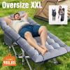 Slsy Oversized XXL Folding Camping Cot for Adults with Pad, Padded Portable Sleeping Cots, Camp Bed with Carry Bag for Outdoor Travel, Beach, Hiking view 2