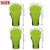 Andux 4pcs/Pack Mesh Golf 460cc Driver Fairway Wood Club Head Covers with Interchangeable No. Tags Green view 2