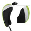 Andux 4pcs/Pack Mesh Golf 460cc Driver Fairway Wood Club Head Covers with Interchangeable No. Tags Green view 3