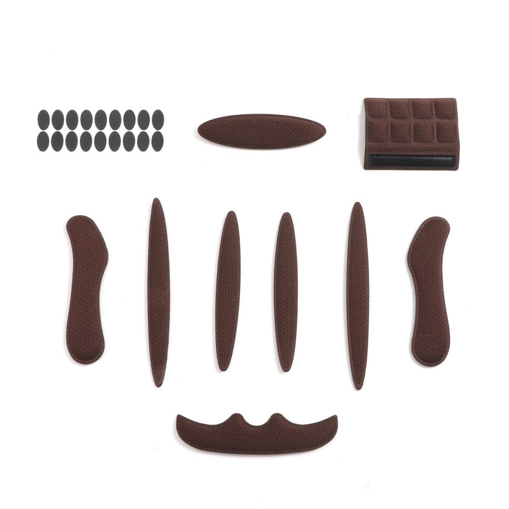 PAXLamb Helmet Padding Kit 27PCS Bicycle Replacement Universal Foam Pads Set Cushions for Bike Cycling Motorcycle Helmet (Brown)