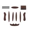PAXLamb Helmet Padding Kit 27PCS Bicycle Replacement Universal Foam Pads Set Cushions for Bike Cycling Motorcycle Helmet (Brown) view 1