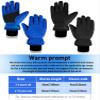 SATINIOR 2 Pairs Kids Waterproof Snow Gloves Boys Girls Windproof Winter Warm Ski Gloves for Cold Weather(12-14 Years,Blue, Black) view 3