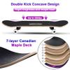 ChromeWheels 31 inch Skateboard Complete Skateboards Double Kick Skate Board 7 Layer Canadian Maple Deck Skateboard for Kids and Beginners view 2