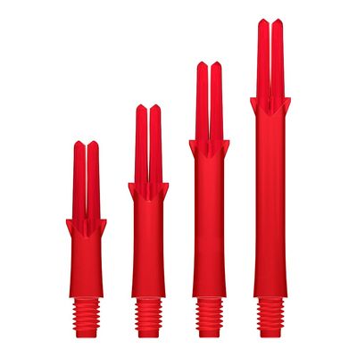 LSTYLE Dart Shafts | Red | Extra Short 130 | 1 Set (3 Shafts) | for Soft Tip & Steel Tip Darts
