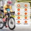 COOSPO Bike Computer Wireless GPS,Bike Speedometer with Auto Backlight, Bluetooth5.0 ANT Cycling GPS Computer,Bicycle Computer Wireless BC200 Bundle with CooSpo Cadence Speed Sensor  view 2