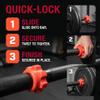 4pcs Dumbbell Hex Nut Plastic Screw for Barbell Dumbbell Collars 1 Inch for Dumbell Weight Lifting Fitness Training Red view 3