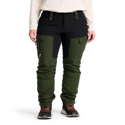 RevolutionRace Womens RVRC GP Pants, Durable Pants for All Outdoor Activities, Forest Green, L