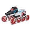 Bont GT4 Inline Speed Skates, Carbon Composite Racing Boots, 6061 T6 Aluminum Frame, Elemental 85A Wheels 100mm 110mm, ABEC5 Bearings (White/Red, 8 (110mm)) view 1