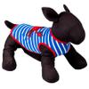 THE WORTHY DOG Graphic Dog Tee Shirt  Soft Stretchy Knit Dog T-Shirt with High-Cut Belly, Lightweight & Breathable -Crab Pattern- Royal Blue/White, Small view 2