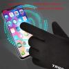 FUFU Gloves Running Gloves, Touch Screen Anti-Slip Lightweight Gloves Liners for Cycling Biking Sporting Driving (Color : Black) view 3