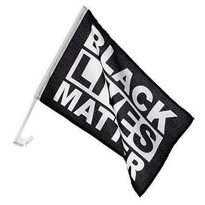 American Wholesale Superstore Black Lives Matter Double Sided 2ply Knitted Double Sided 11"x18" Car Flag