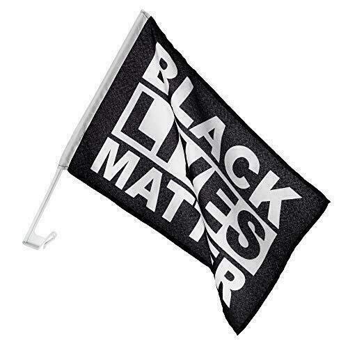 American Wholesale Superstore Black Lives Matter Double Sided 2ply Knitted Double Sided 11"x18" Car Flag