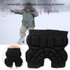 Junlucki Hip Protection Pad, Children Roller Skating Butt Pad Anti-Drop Cushion Adjustable Pant, Black, Small view 2