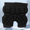 Junlucki Hip Protection Pad, Children Roller Skating Butt Pad Anti-Drop Cushion Adjustable Pant, Black, Small view 3