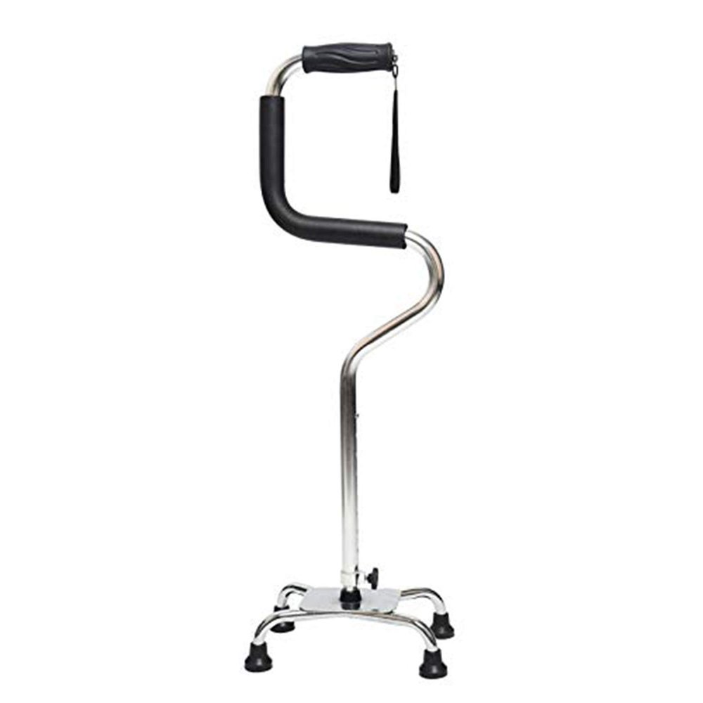 Walking Frame, Walking Sticks, Stable Comfortable Non-Slip Crutch Cane Elderly Four-Legged Crutches ALGFree (Color : A)