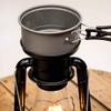 Rayo Heater Cooker Emergency Lantern, Non-Electric Fuel Lamp with Cooking Pot for Camping or Emergencies, 10-12 Hour Burn, Black, 15" view 4