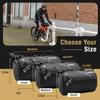 Lumiere & Co. Bike Handlebar Bag  Minimalist Design  3 Size options, Multiple Colors  Clip Straps, Hook & Loop, Shoulder Strap  (Black, Medium) view 2