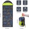AceCamp Glow-in-The-Dark Sleeping Bag, Youth Size, Temp Rating 30F/-1C, Portable Water-Resistant, for Camping, Hiking, and Slumber Parties view 3
