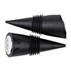BARY3 BLACK SOFT WINE STOPPERS - 4 SETS OF 2 SILICONE WINE STOPPERS (8) view 1