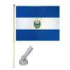 American Wholesale Superstore 5' Wooden Flag Pole Kit W/Nylon White Bracket 3x5 El Salvador Polyester Flag view 1