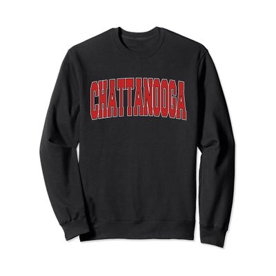 CHATTANOOGA TN TENNESSEE Varsity Style USA Vintage Sports Sweatshirt