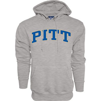 Blue 84 Men's Pittsburgh Panthers Arching Team Name Dark Heather Hoodie, Pittsburgh Panthers Dark Heather, Medium
