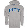 Blue 84 Men's Pittsburgh Panthers Arching Team Name Dark Heather Hoodie, Pittsburgh Panthers Dark Heather, Medium view 1