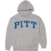 Blue 84 Men's Pittsburgh Panthers Arching Team Name Dark Heather Hoodie, Pittsburgh Panthers Dark Heather, Medium view 2