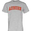 Blue 84 Men's Auburn Tigers Arching Team Name Dark Heather Short Sleeve T Shirt, Auburn Tigers Dark Heather, Medium view 1