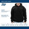 Blue 84 Men's Arkansas Razorbacks Arching Team Name Dark Heather Hoodie, Arkansas Razorbacks Dark Heather, Small view 3