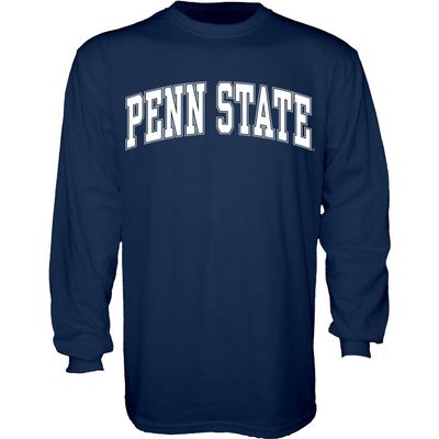 Blue 84 Men's Penn State Nittany Lions Arching Team Color Long Sleeve T Shirt, Penn State Nittany Lions Navy, X-Large