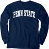 Blue 84 Men's Penn State Nittany Lions Arching Team Color Long Sleeve T Shirt, Penn State Nittany Lions Navy, X-Large view 2