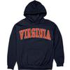 Blue 84 Men's Virginia Cavaliers Arching Team Color Hoodie, Virginia Cavaliers Navy, XX-Large view 2