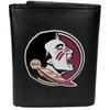 Siskiyou Sports NCAA Florida State Seminoles Mens Leather Tri-fold Wallet & Valet Key Chain, Black, One Size view 2